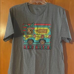 Gray Scooby-Doo Christmas T-Shirt